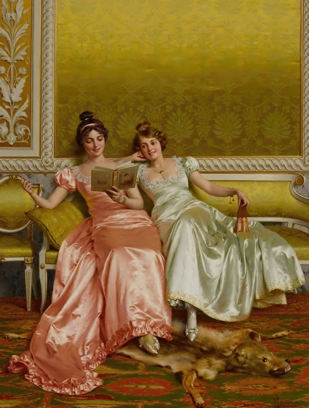 An Amusing Chapter Wall Art by Vittorio Reggianini - High-Resolution Digital Print