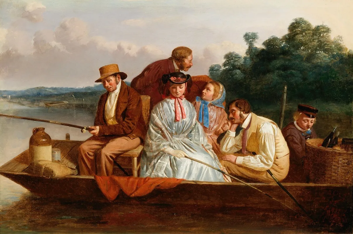An Angling Party Wall Art by Matthew James Lawless - High-Resolution Digital Print