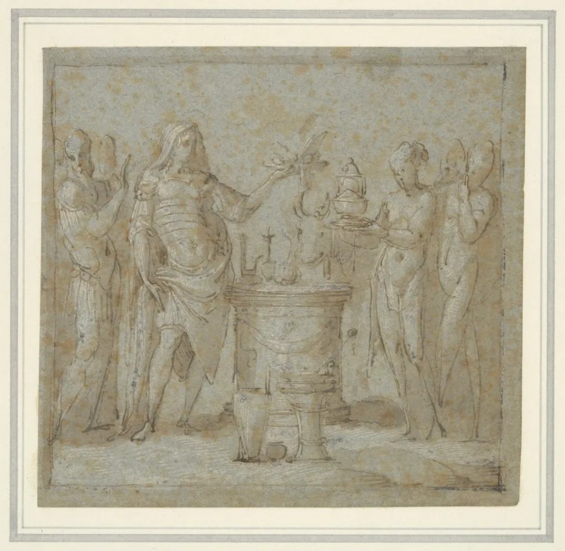 An Antique Scene Of Sacrifice
