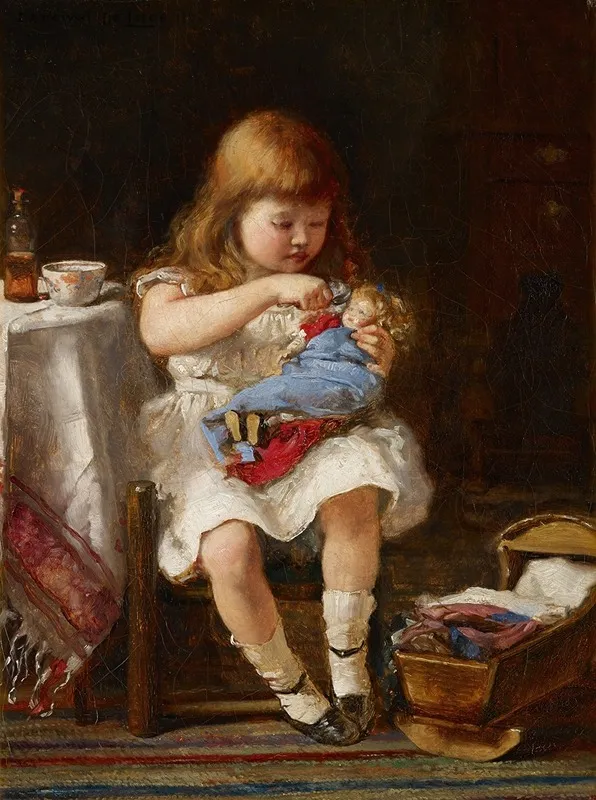 An Anxious Mother Wall Art by Percival de Luce - High-Resolution Digital Print