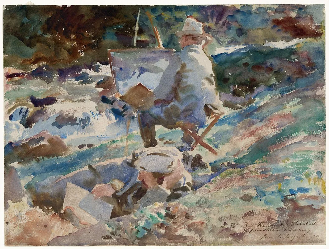 An Artist At His Easel
