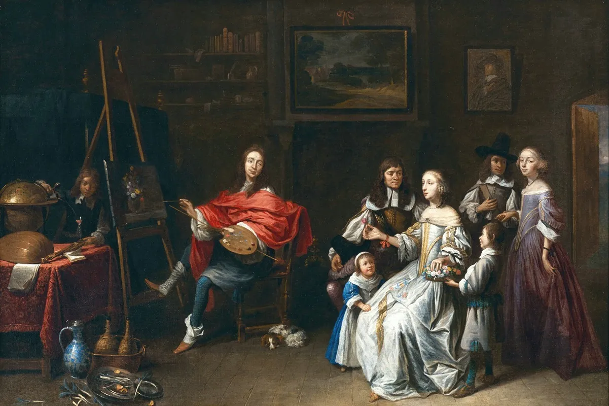 An Artist In His Studio 3 Wall Art by Gillis van Tilborgh - High-Resolution Digital Print