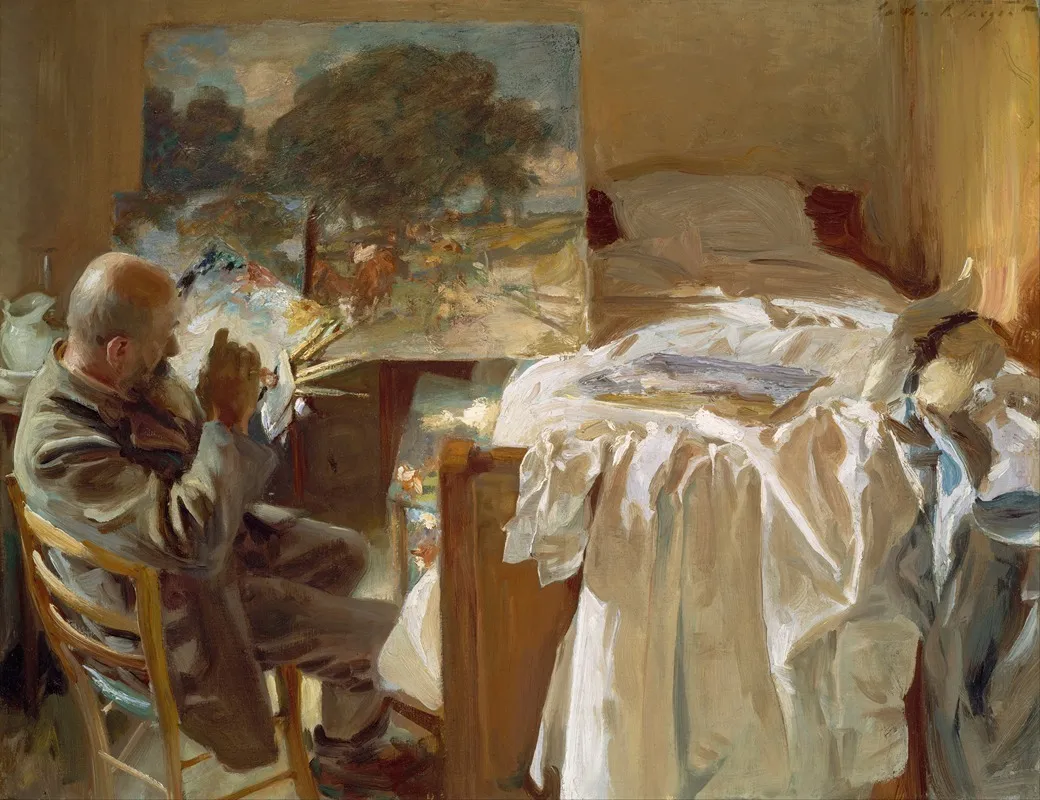 An Artist In His Studio Wall Art by John Singer Sargent - High-Resolution Digital Print
