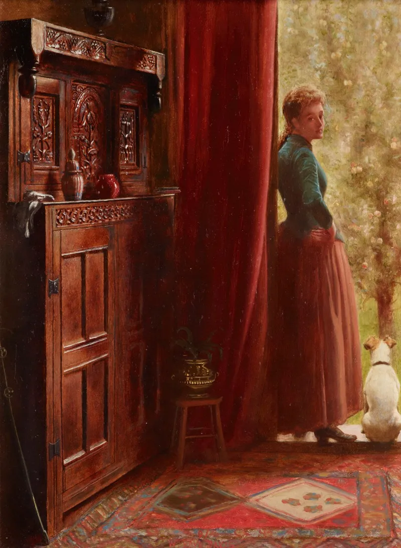 An Autumn Idyll 2 Wall Art by W Paul Davis - High-Resolution Digital Print