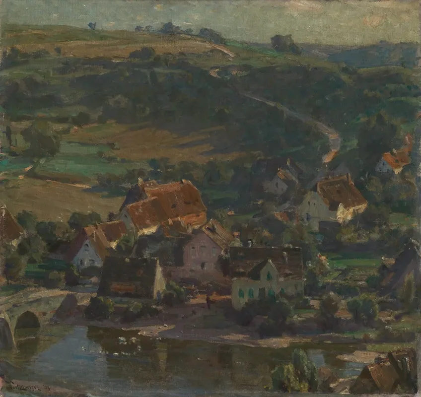 An Der Jagst Wall Art by Robert Poetzelberger - High-Resolution Digital Print