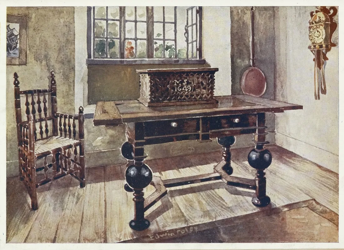 An Early Virginian Colonists Parlour Wall Art by Edwin Foley - High-Resolution Digital Print