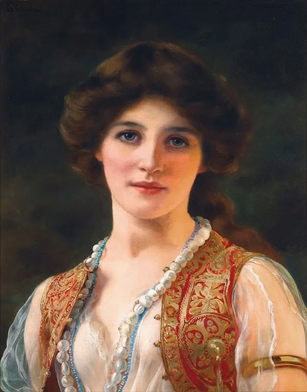 An Eastern Beauty 2 Wall Art by William Clarke Wontner - High-Resolution Digital Print
