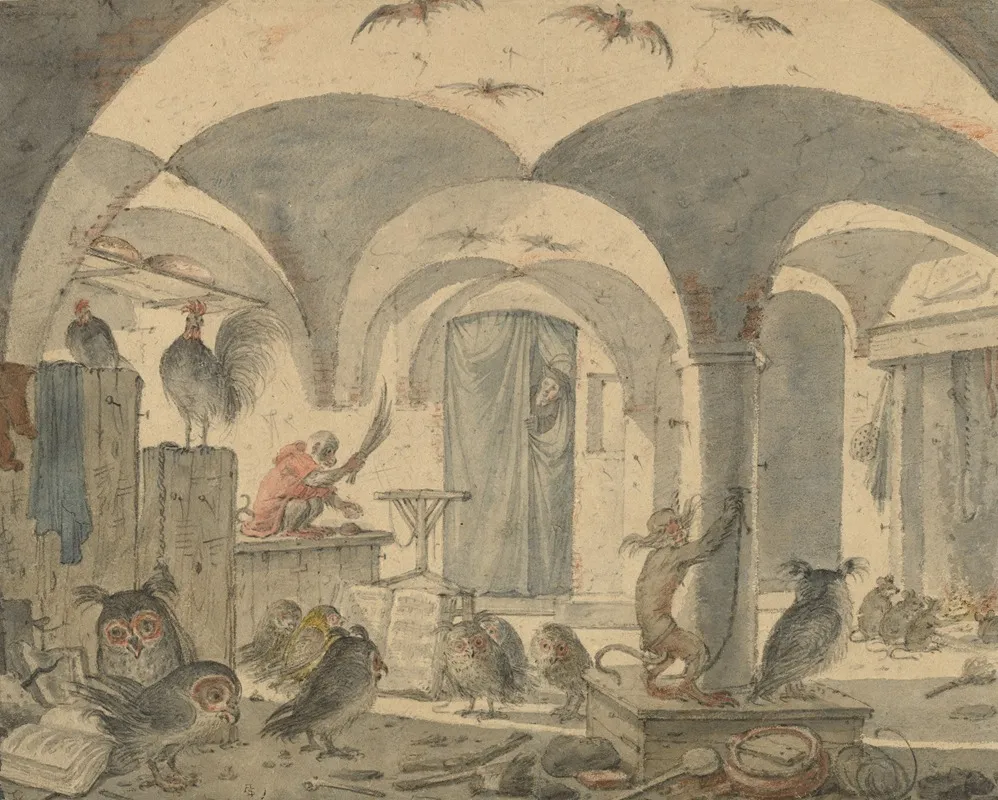 An Enchanted Cellar With Animals