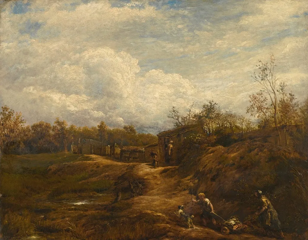 An English Landscape Wall Art by John Linnell - Canvas Print