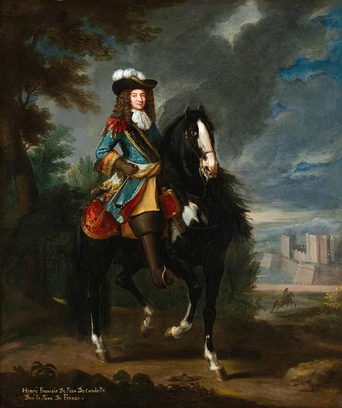 An Equestrian Portrait Of Henri Francois De Foix De Candalle