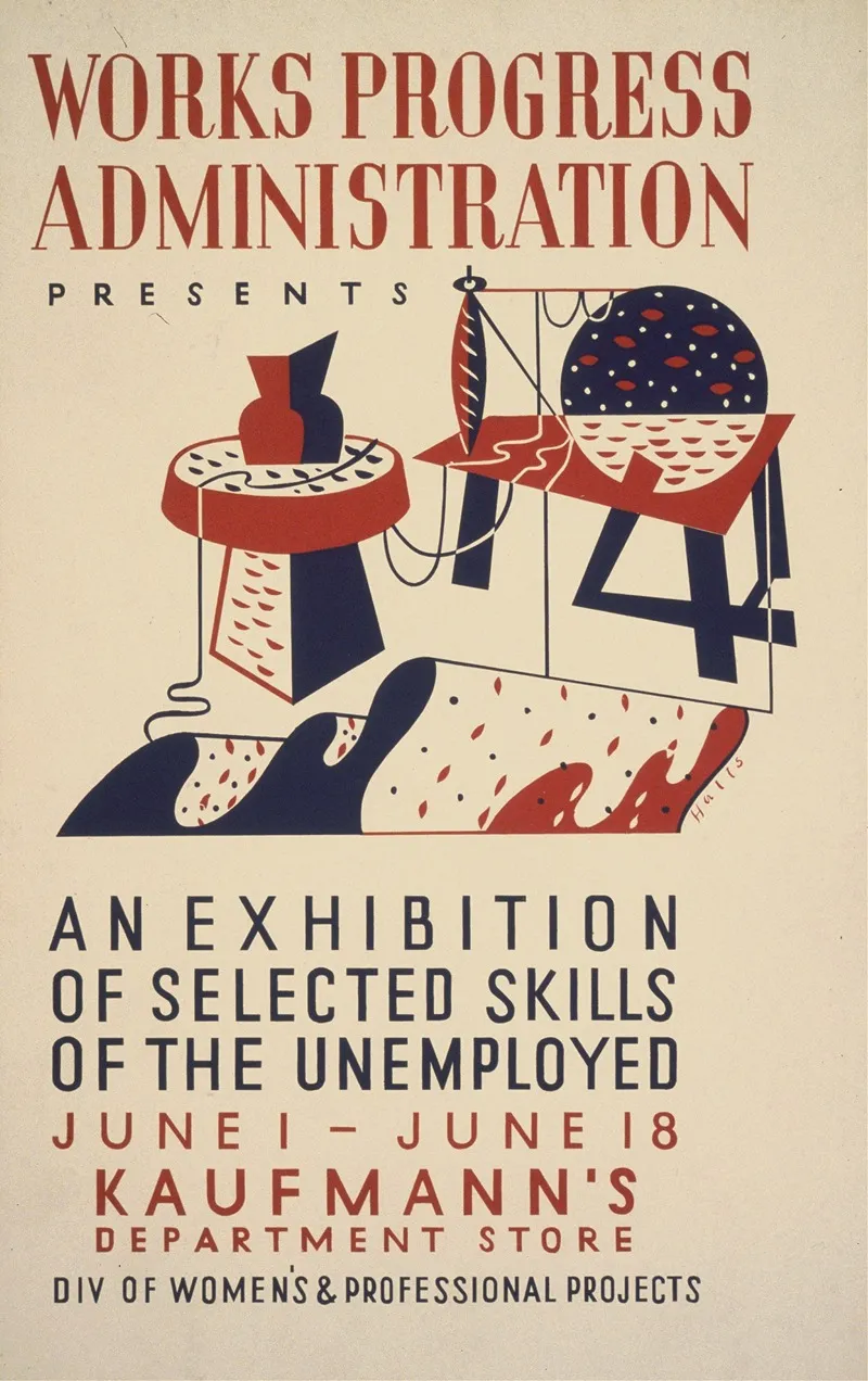 An Exhibition Of Selected Skills Of The Unemployed Div Of Womens And Professional Projects Wall Art by Richard Halls - High-Resolution Digital Print
