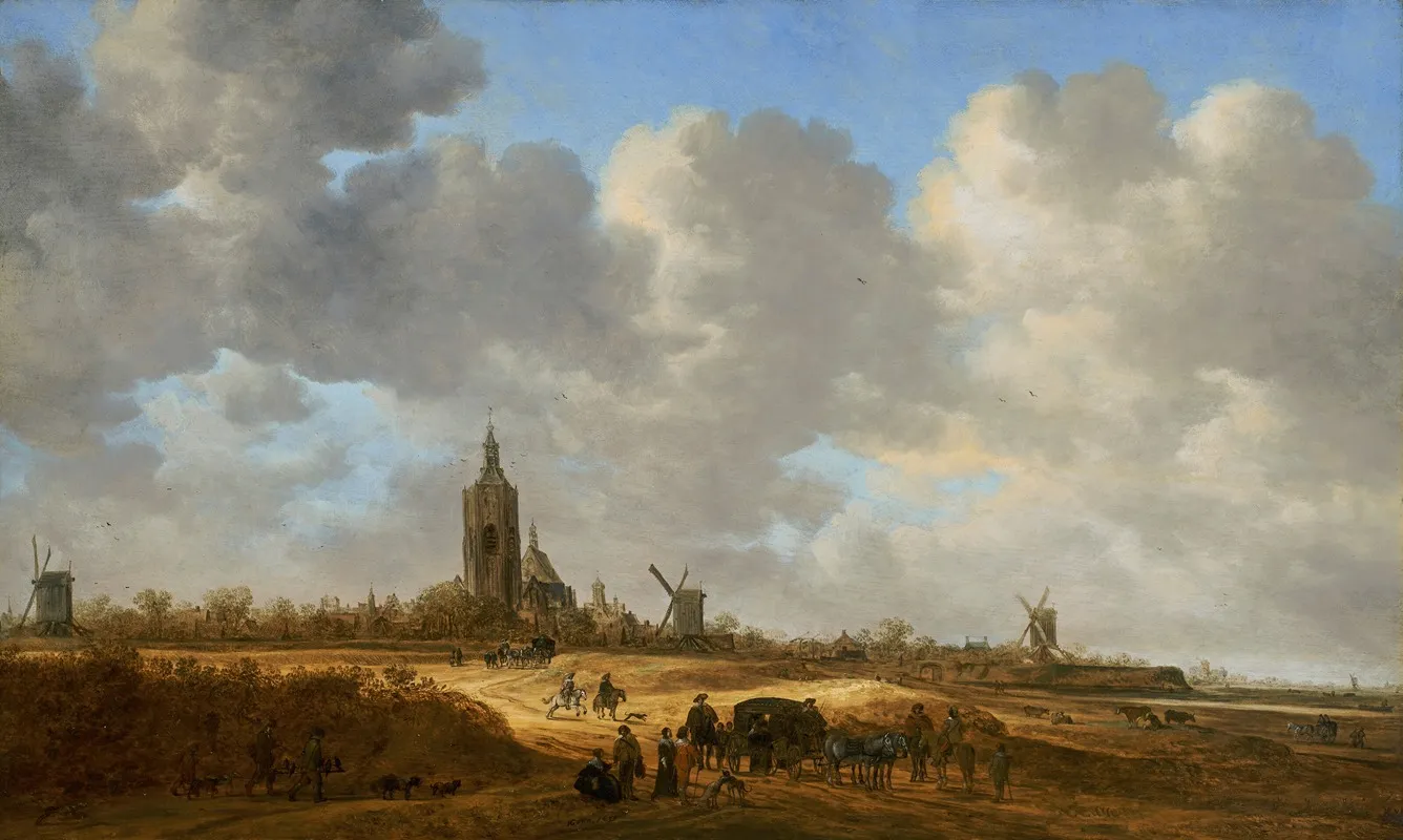An Extensive View Of The Hague With The Grote Kerk In The Distance