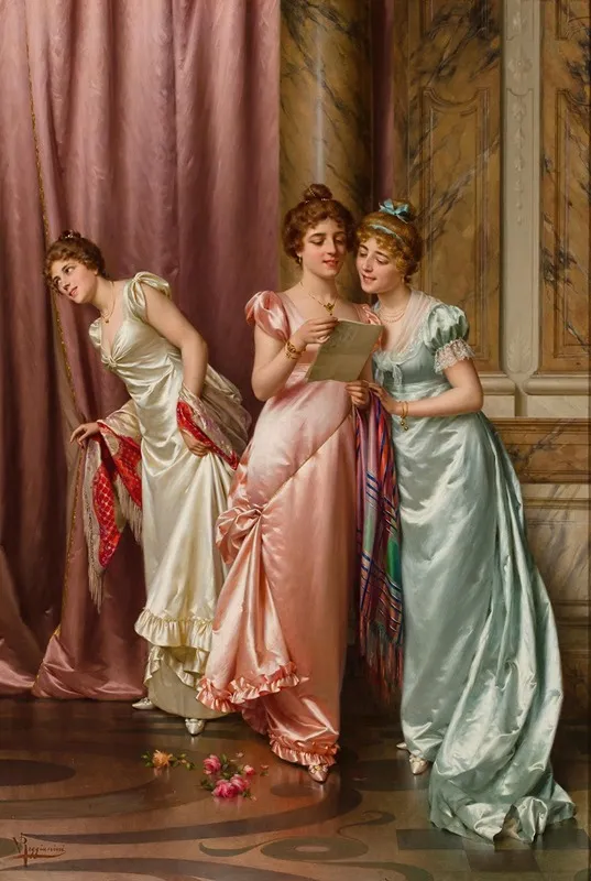 An Illicit Letter Wall Art by Vittorio Reggianini - High-Resolution Digital Print