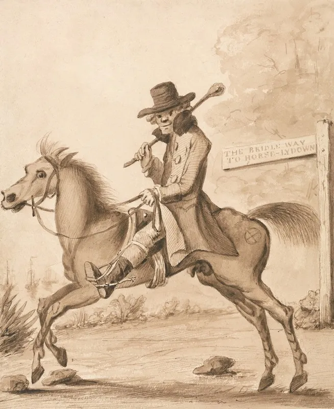 An Illustration Of H Bunbury Geoffrey Gambado An Academy For Grown Horsemen A Bit Of Blood