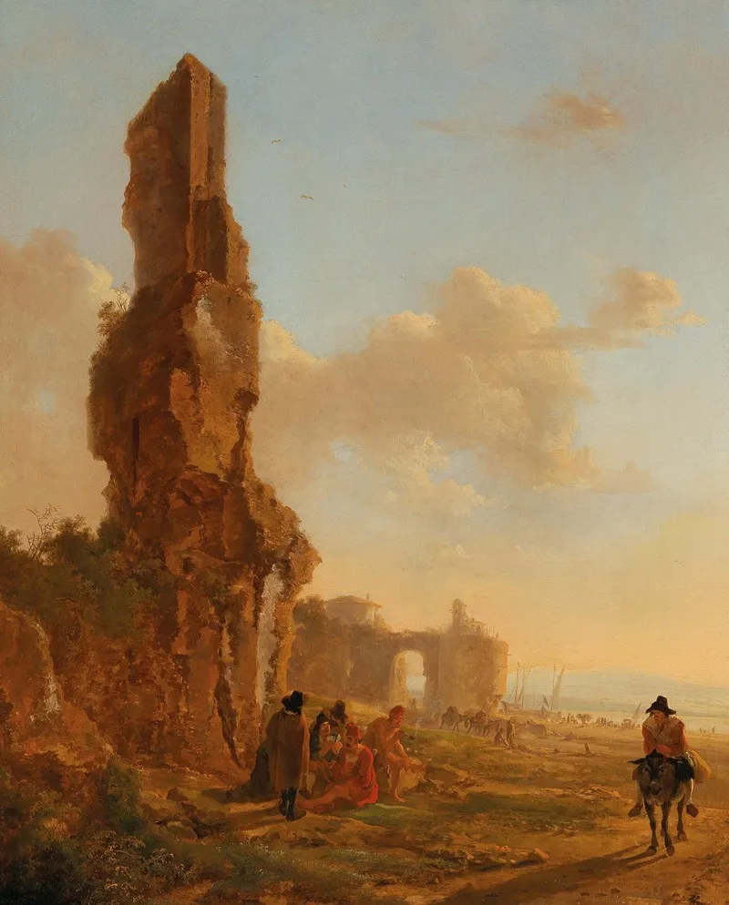 An Italianate Landscape With Ruins Jan Both 460555
