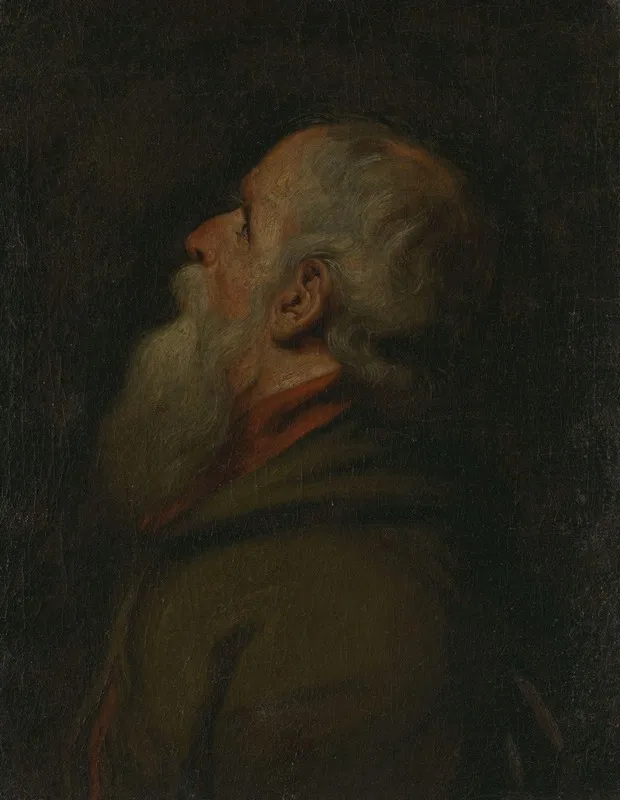 An Old Man 5 Wall Art by Charles-François Hutin - High-Resolution Digital Print