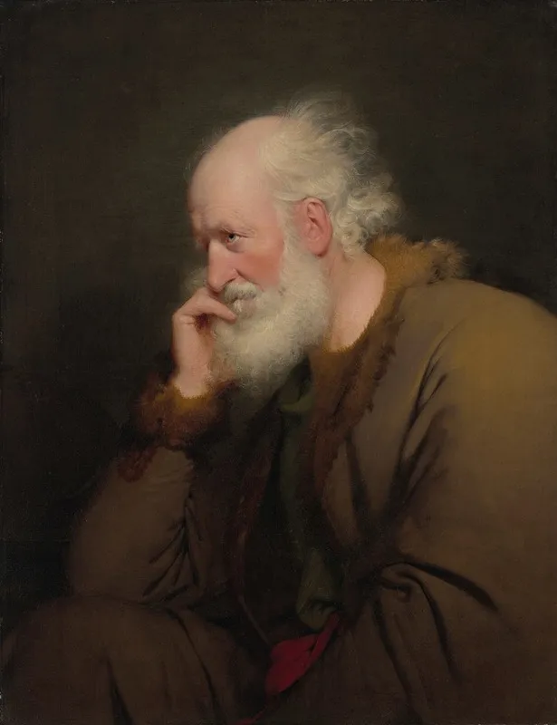 An Old Man 6 Wall Art by Joseph Wright of Derby - High-Resolution Digital Print
