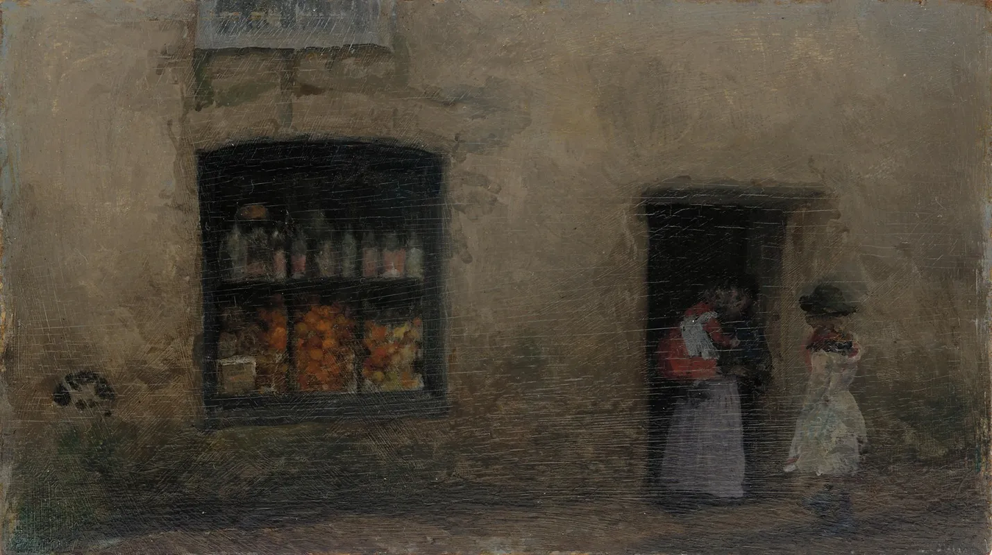 An Orange Note Sweet Shop Wall Art by James Abbott McNeill Whistler - High-Resolution Digital Print
