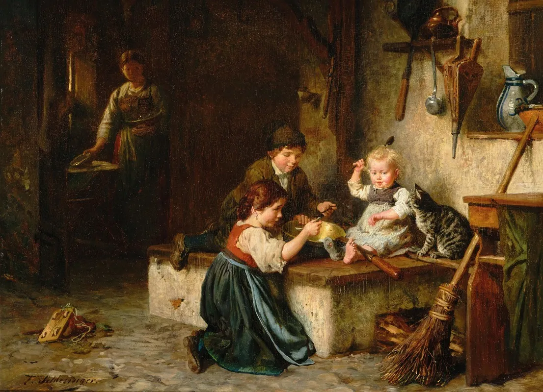 An Uninvited Guest Wall Art by Felix Schlesinger - High-Resolution Digital Print