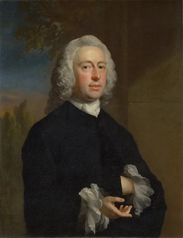 An Unknown Man In Black Wall Art by Joseph Highmore - High-Resolution Digital Print