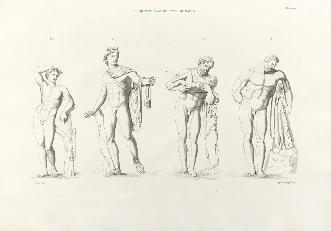 Anatomie Du Gladiateur Combattant Pl 21 Wall Art by Jean-Galbert Salvage - High-Resolution Digital Print