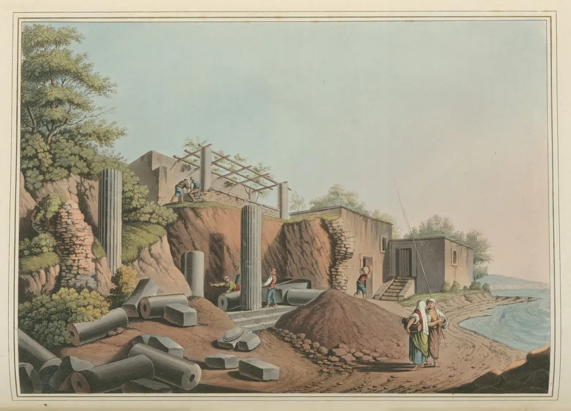 Ancient Temple In The Island Of Salina