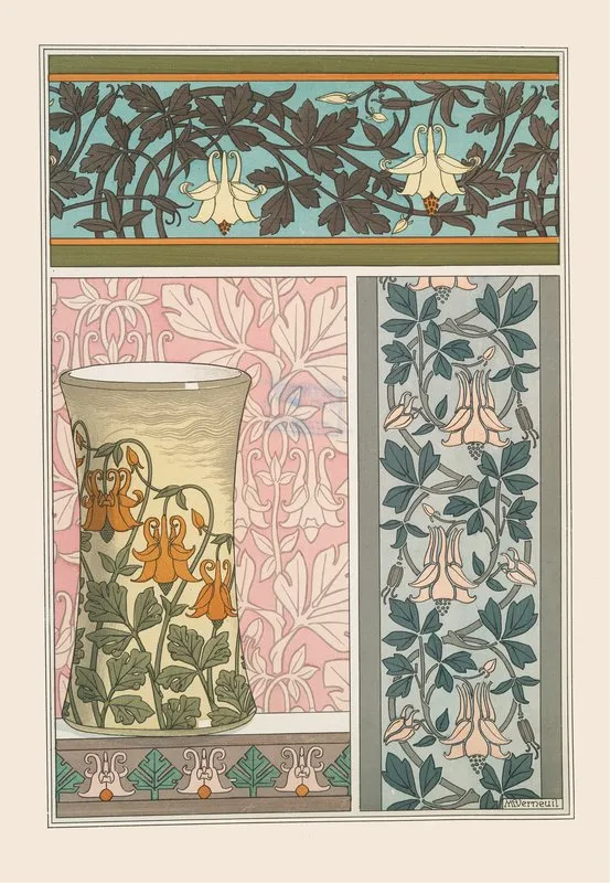 Ancolie 2 Wall Art by Maurice Pillard Verneuil - High-Resolution Digital Print