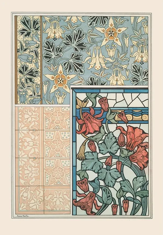 Ancolie 3 Wall Art by Maurice Pillard Verneuil - High-Resolution Digital Print
