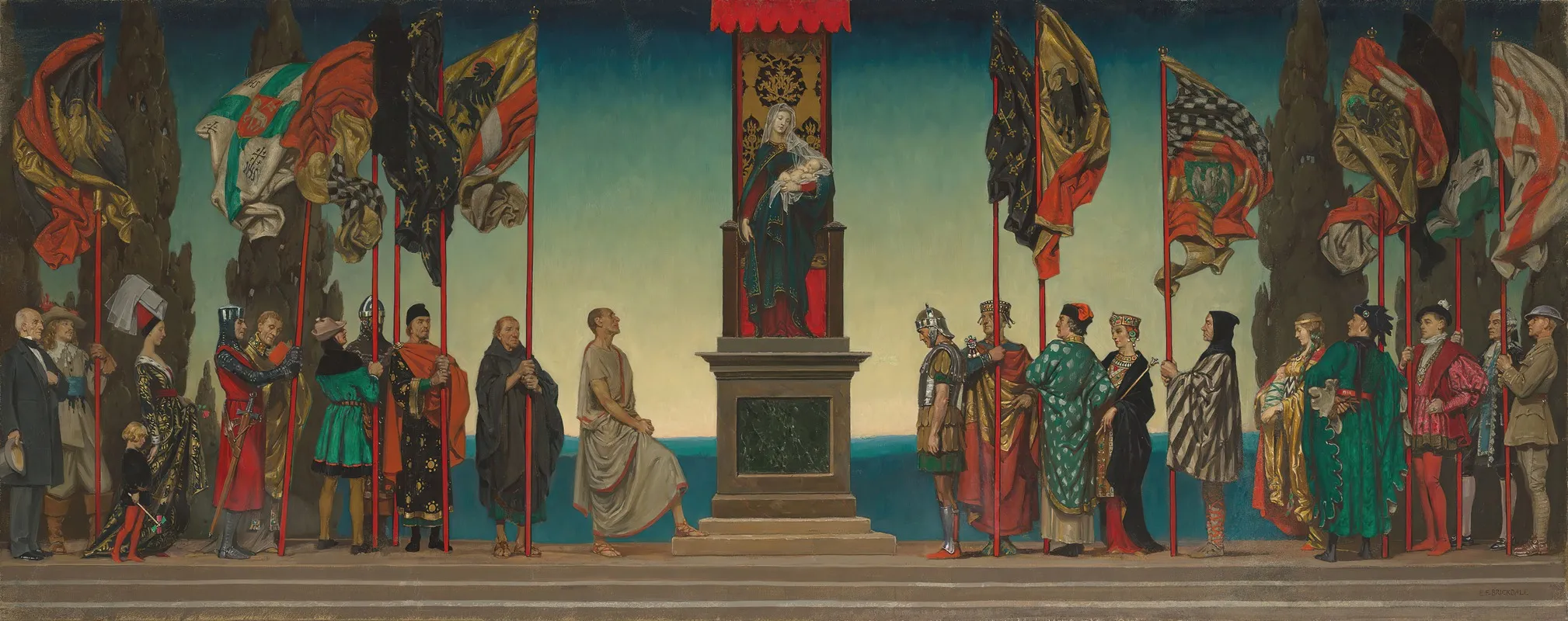 And All Generations Shall Call Her Blessed Wall Art by Eleanor Fortescue-Brickdale - High-Resolution Digital Print