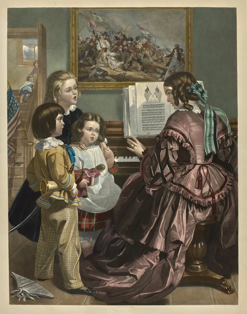 And The Star Spangled Banner In Triumph Shall Wave Wall Art by George Edward Perine - High-Resolution Digital Print