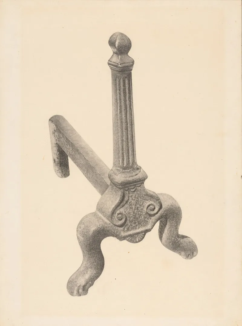 Andiron One Of Pair 21