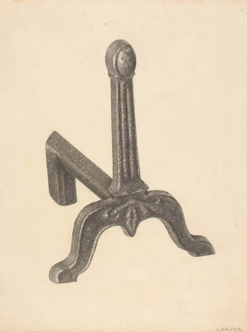 Andiron One Of Pair 22