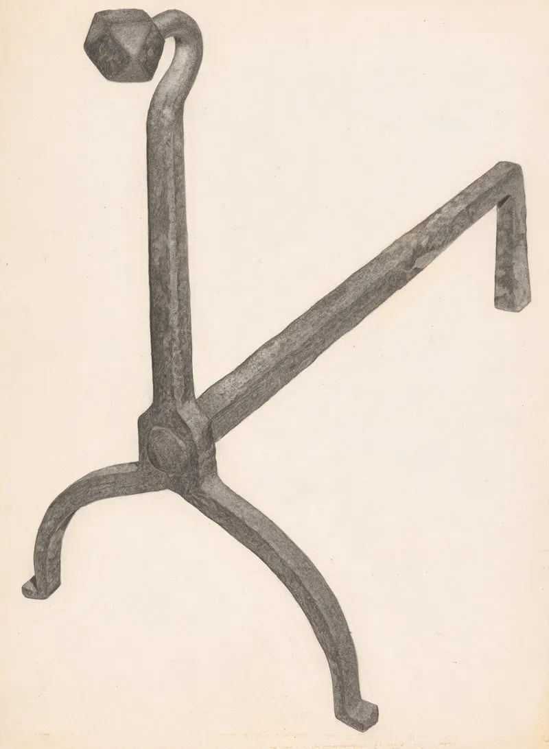 Andiron One Of Pair 52
