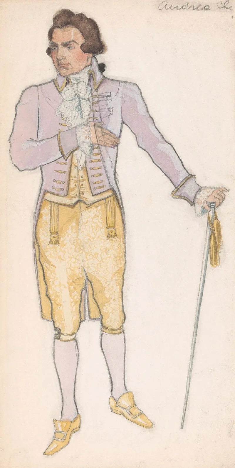 Andrea Chenier Costume Chenier Names Wall Art by Mme Castel-Bert - High-Resolution Digital Print