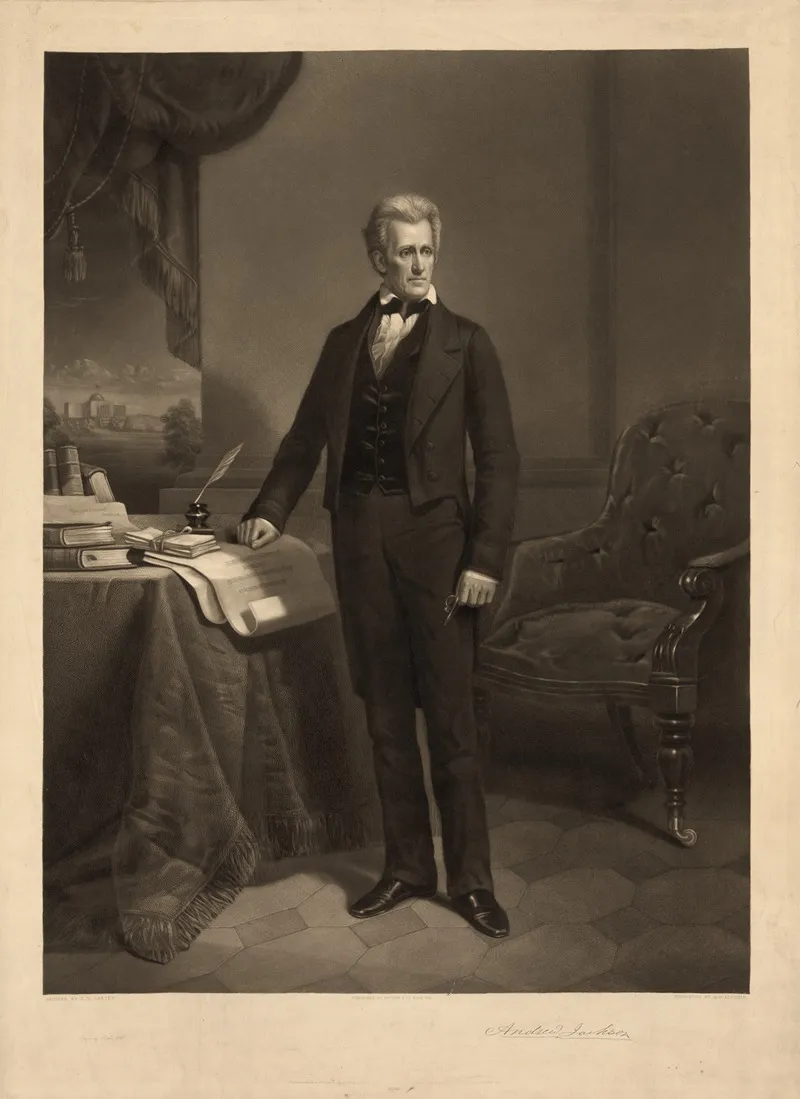 Andrew Jackson 12 Wall Art by Alexander Hay Ritchie - High-Resolution Digital Print