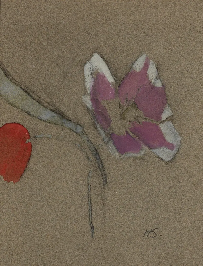 Anemone Wall Art by Helene Schjerfbeck - High-Resolution Digital Print
