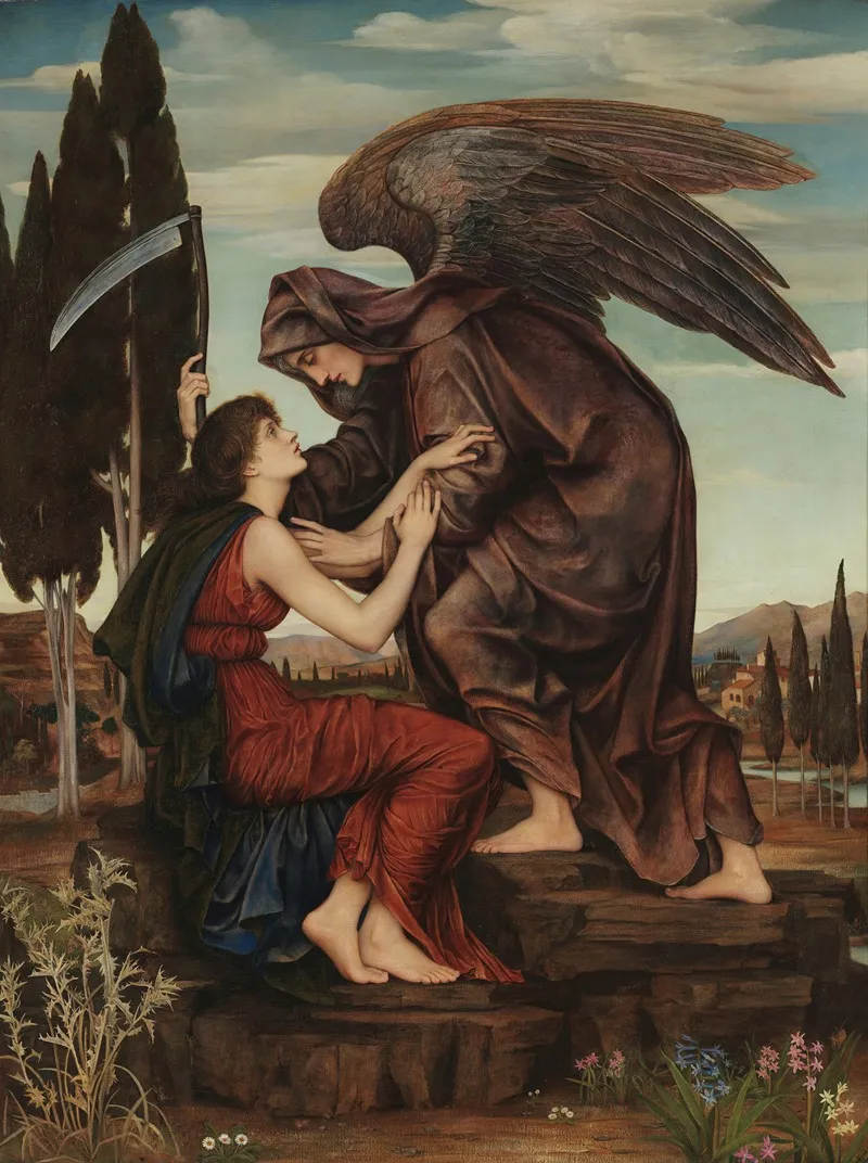 Angel Of Death Wall Art by Evelyn De Morgan - High-Resolution Digital Print