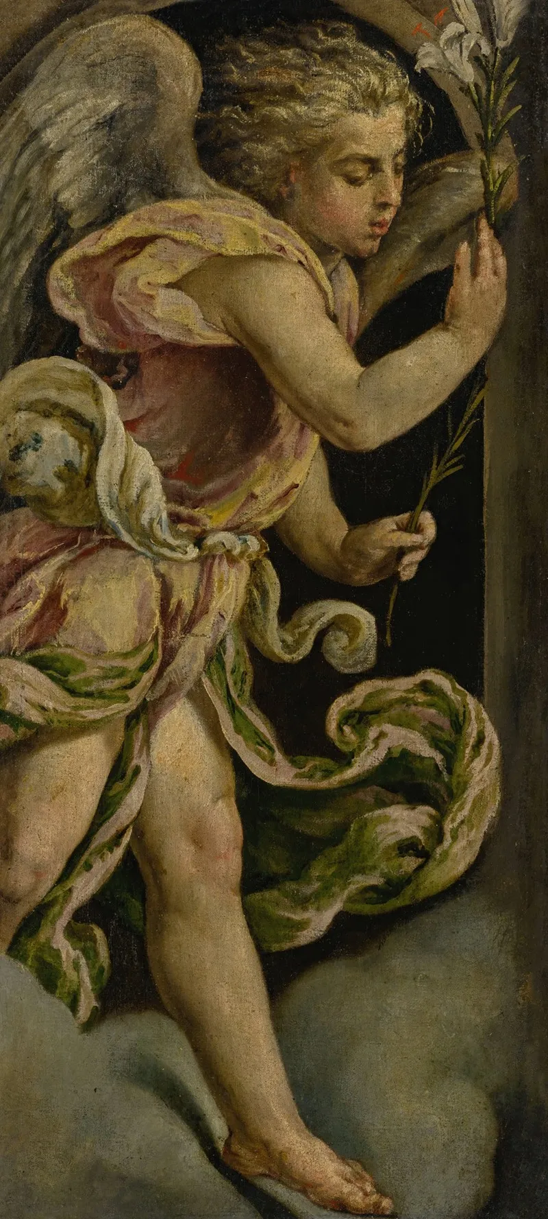 Angel Of The Annunciation 3 Wall Art by Jacopo Bassano - High-Resolution Digital Print