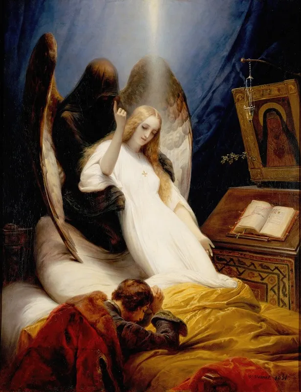 Angel Of The Death Wall Art by Horace Vernet - High-Resolution Digital Print