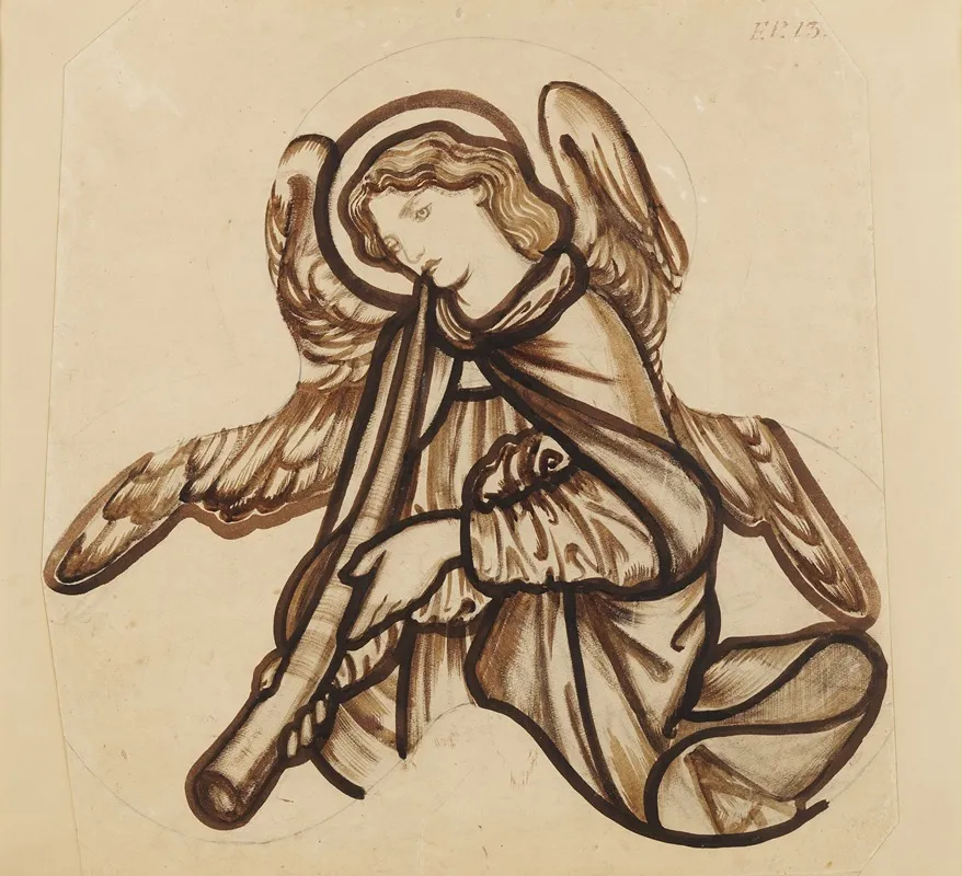 Angel Playing A Horn