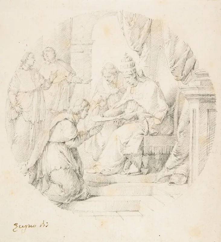 Angelo Maria Querini Created Cardinal By Benedict Xiii Wall Art by Francesco Zugno - High-Resolution Digital Print