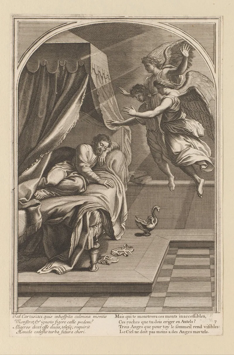 Angels Appear In A Dream To Saint Bruno