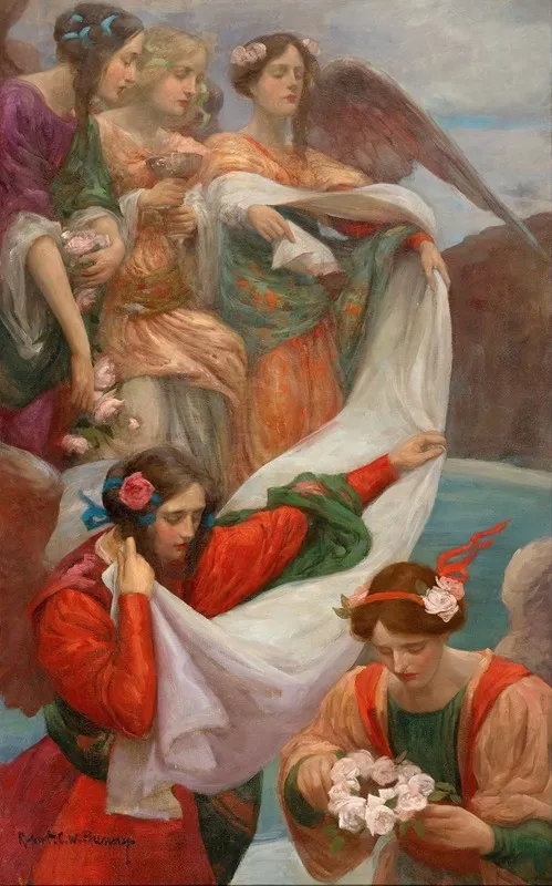 Angels Descending Wall Art by Rupert Bunny - High-Resolution Digital Print