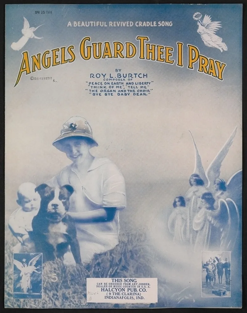 Angels Guard Thee I Pray A Beautiful Revived Cradle Song Wall Art by Anonymous - High-Resolution Digital Print