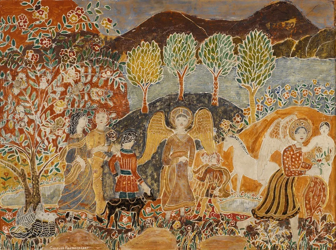 Angels Wall Art by Charles Prendergast - High-Resolution Digital Print