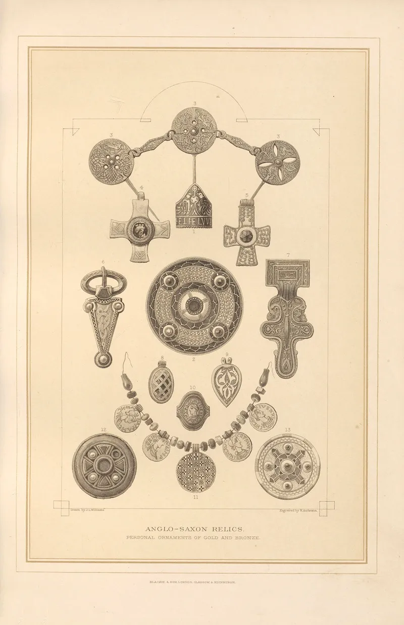 Anglo Saxon Relics Wall Art by Thomas Archer - High-Resolution Digital Print
