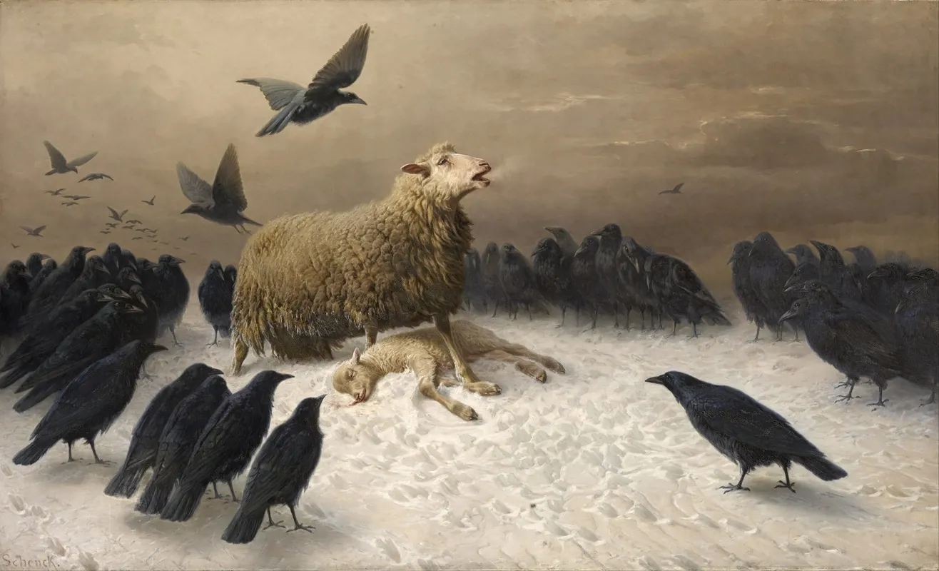 Anguish 2 Wall Art by August Friedrich Schenck - High-Resolution Digital Print