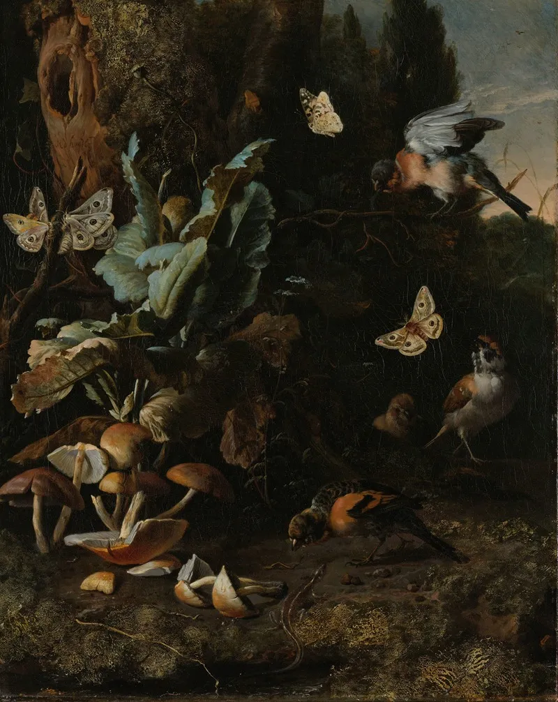Animals And Plants 2 Wall Art by Melchior d'Hondecoeter - High-Resolution Digital Print