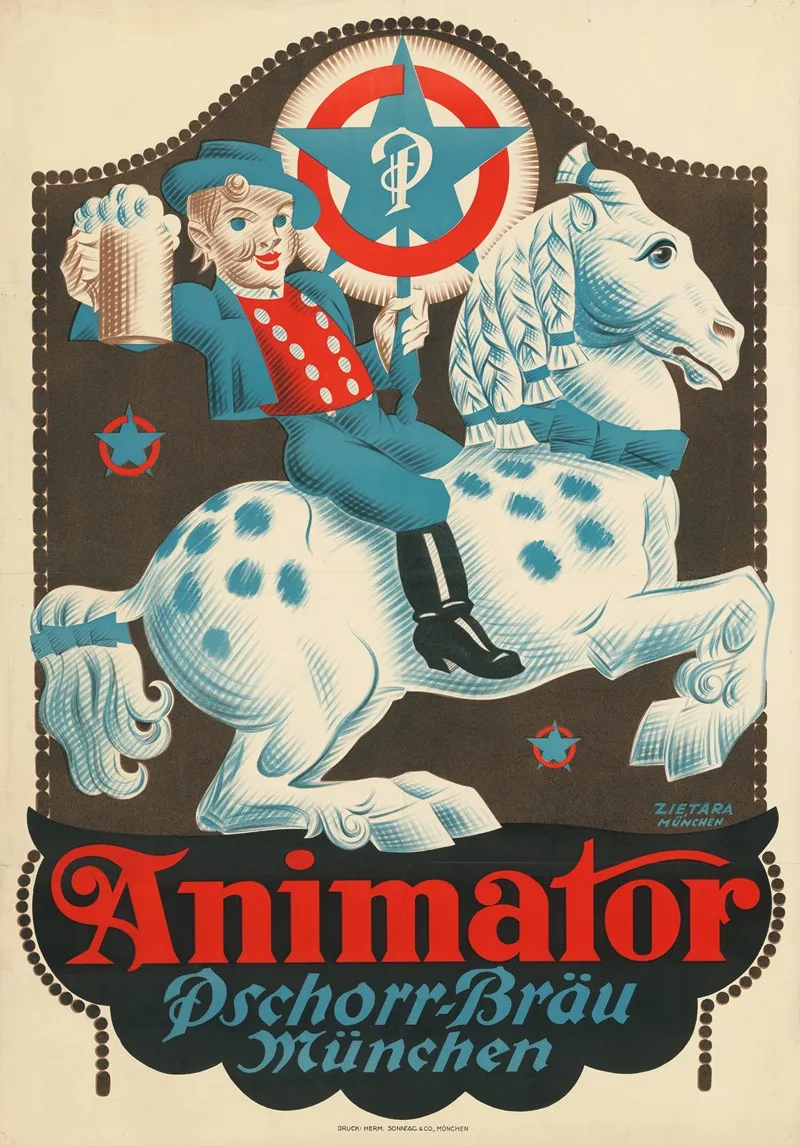 Animator Pschorr Brau Munchen Wall Art by Valenty Zietara - High-Resolution Digital Print