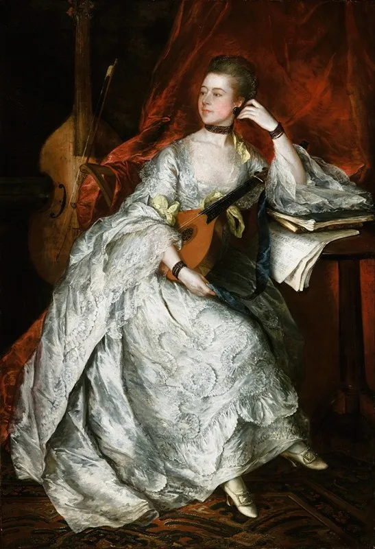 Ann Ford Later Mrs Philip Thicknesse Wall Art by Thomas Gainsborough - High-Resolution Digital Print